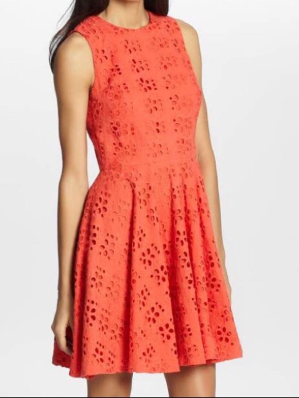 Cynthia Steffe Eyelet Fit-and-Flare Mini Dress